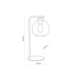 mini: CUBUS GRAPHITE LAMPKA NOCNA 1 PĹ (8)