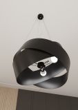 mini: Lampa wisząca VIENO nowoczesna czarna E27 15W LED (5)