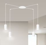 mini: Lampa wisząca TRAKER nowoczesna biała GU10 10W LED (7)