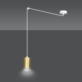mini: Lampa wisząca TRAKER nowoczesna biała / złota GU10 10W LED (3)