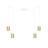 mini: Lampa wisząca TRAKER nowoczesna biała / złota GU10 10W LED (1)