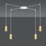mini: Lampa wisząca TRAKER nowoczesna biała / złota GU10 10W LED (2)