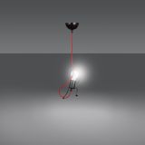 mini: Lampa wisząca BOBI nowoczesna czarna E27 15W LED (2)