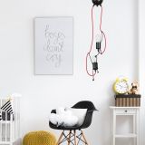 mini: Lampa wisząca BOBI nowoczesna czarna E27 15W LED (2)