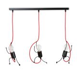 mini: Lampa wisząca BOBI nowoczesna czarna E27 15W LED (1)