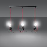mini: Lampa wisząca BOBI nowoczesna czarna E27 15W LED (2)
