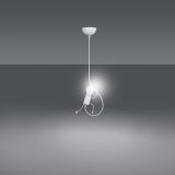 mini: Lampa wisząca BOBI nowoczesna biała E27 15W LED (2)