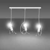mini: Lampa wisząca BOBI nowoczesna biała E27 15W LED (2)