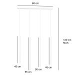 mini: Lampa wisząca SELTER nowoczesna biała G9 8W LED (4)