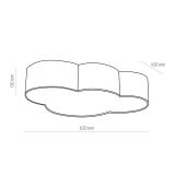 CLOUD RÓŻOWY PASTELOWY LAMPA SUFITOWA 4