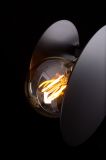 Lampa sufitowa VESIO nowoczesna czarna E27 15W LED