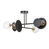 mini: Lampa sufitowa MINERVA nowoczesna czarna E27 15W LED (1)