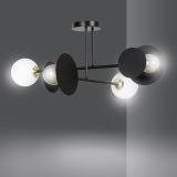 mini: Lampa sufitowa MINERVA nowoczesna czarna E27 15W LED (4)