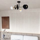 mini: Lampa sufitowa MINERVA nowoczesna czarna E27 15W LED (6)