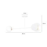 mini: Lampa sufitowa MINERVA nowoczesna biała E27 15W LED (6)