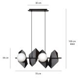 mini: Lampa wisząca DRIFTON nowoczesna czarna E14 10W LED (8)