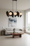 mini: Lampa wisząca ROSSI nowoczesna czarna E14 10W LED (4)