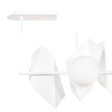 mini: Lampa wisząca DRIFTON nowoczesna biała E14 10W LED (4)