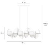 mini: Lampa wisząca DRIFTON nowoczesna biała E14 10W LED (7)