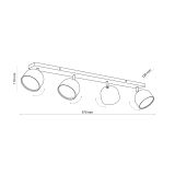 mini: ALTEA WHITE LAMPA SUFITOWA 4 + Ĺ»ARĂ“WKI (5)