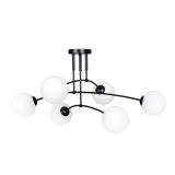 Lampa sufitowa PREGOS nowoczesna czarna E14 10W LED