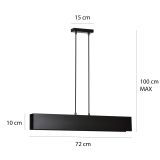 mini: Lampa wisząca GENTOR nowoczesna czarna E27 15W LED (5)