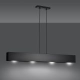 mini: Lampa wisząca GENTOR nowoczesna czarna E27 15W LED (5)