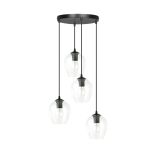 mini: Lampa wisząca ISTAR nowoczesna czarna E27 15W LED (2)