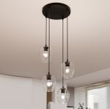 mini: Lampa wisząca ISTAR nowoczesna czarna E27 15W LED (7)