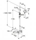 Zestaw Prysznicowy Logo 6808305-00 Kludi