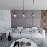 mini: Lampa wisząca ISTAR nowoczesna czarna E27 15W LED (4)