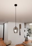 mini: Lampa wisząca ISTAR nowoczesna czarna E27 15W LED (6)