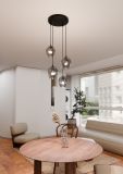 mini: Lampa wisząca ISTAR nowoczesna czarna E27 15W LED (4)