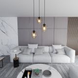 mini: Lampa wisząca ISTAR nowoczesna czarna E27 15W LED (4)