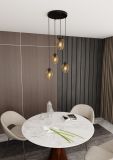mini: Lampa wisząca ISTAR nowoczesna czarna E27 15W LED (3)