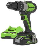 Zestaw Wiertarko-Wkrętarka Gd24Dd60K2 Ładowarka + Aku 2 Ah + Walizka 24V GR3704107UA Greenworks