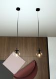 mini: Lampa wisząca COSMO nowoczesna czarna E14 10W LED (5)