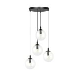 mini: Lampa wisząca COSMO nowoczesna czarna E14 10W LED (2)