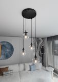 mini: Lampa wisząca COSMO nowoczesna czarna E14 10W LED (4)