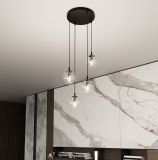 mini: Lampa wisząca COSMO nowoczesna czarna E14 10W LED (6)