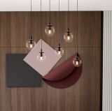 mini: Lampa wisząca COSMO nowoczesna czarna E14 10W LED (6)