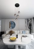 mini: Lampa wisząca COSMO nowoczesna czarna E14 10W LED (3)