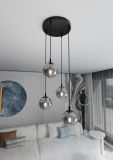 mini: Lampa wisząca COSMO nowoczesna czarna E14 10W LED (4)