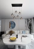 mini: Lampa wisząca COSMO nowoczesna czarna E14 10W LED (3)