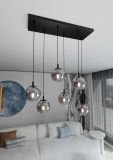 mini: Lampa wisząca COSMO nowoczesna czarna E14 10W LED (4)