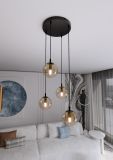 mini: Lampa wisząca COSMO nowoczesna czarna E14 10W LED (4)