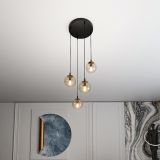 mini: Lampa wisząca COSMO nowoczesna czarna E14 10W LED (5)