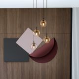 mini: Lampa wisząca COSMO nowoczesna czarna E14 10W LED (6)