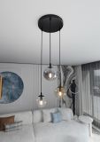 mini: Lampa wisząca COSMO nowoczesna czarna E14 10W LED (4)