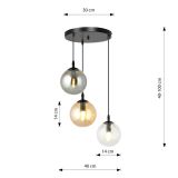 mini: Lampa wisząca COSMO nowoczesna czarna E14 10W LED (8)